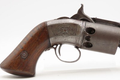 Antique SPRINGFIELD ARMS CO. Single Trigger NAVY Model PERCUSSION RevolverSCARCE! 1 of only 125 Manufactured in 1850-51 - Image 4 of 18
