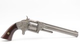 CASED & ENGRAVED Antique SMITH & WESSON No. 2 “Old Army” .32 RF Revolver“DEAD MAN’S HAND” Gun Engraved by RACHEL WELLS - 7 of 21