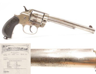 LETTERED & J.P. LOWER Marked Antique COLT M1878 FRONTIER .45 DA RevolverShipped to HARTLEY & GRAHAM of NEW YORK, NY