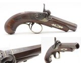 Scarce GOLD BANDED Antique C. SUTER Copyist DERRINGER Percussion PistolSELMA, ALABAMA Period Copy Henry Deringer’s Pistol