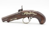 Scarce GOLD BANDED Antique C. SUTER Copyist DERRINGER Percussion PistolSELMA, ALABAMA Period Copy Henry Deringer’s Pistol - 12 of 16