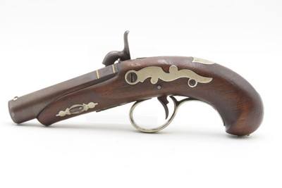 Scarce GOLD BANDED Antique C. SUTER Copyist DERRINGER Percussion PistolSELMA, ALABAMA Period Copy Henry Deringer’s Pistol - Image 12 of 16
