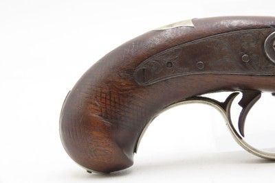 Scarce GOLD BANDED Antique C. SUTER Copyist DERRINGER Percussion PistolSELMA, ALABAMA Period Copy Henry Deringer’s Pistol - Image 4 of 16