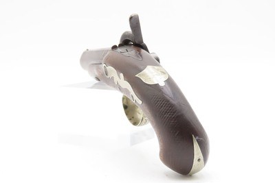 Scarce GOLD BANDED Antique C. SUTER Copyist DERRINGER Percussion PistolSELMA, ALABAMA Period Copy Henry Deringer’s Pistol - Image 16 of 16