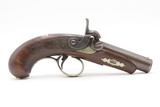 Scarce GOLD BANDED Antique C. SUTER Copyist DERRINGER Percussion PistolSELMA, ALABAMA Period Copy Henry Deringer’s Pistol - 2 of 16
