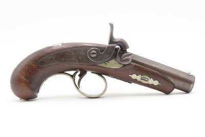 Scarce GOLD BANDED Antique C. SUTER Copyist DERRINGER Percussion PistolSELMA, ALABAMA Period Copy Henry Deringer’s Pistol - Image 2 of 16