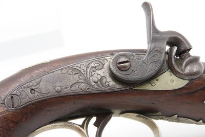 Scarce GOLD BANDED Antique C. SUTER Copyist DERRINGER Percussion PistolSELMA, ALABAMA Period Copy Henry Deringer’s Pistol - Image 5 of 16