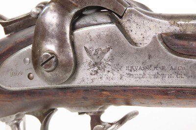 Scarce ROBERTS CONVERSION Antique U.S. SAVAGE M1861 Rifle-Musket CIVIL WAR.58 Caliber Rimfire PROVIDENCE TOOL COMPANY - Image 9 of 25