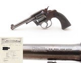 LETTERED Double Action COLT Police Positive .32 SELF DEFENSE Revolver C&RROARING TWENTIES CHICAGO SHIPPED