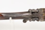 ENGRAVED & GOLD INLAID Antique German MORITZ Double Barrel SxS Shotgun 16gHAMMER GUN Made c. 1870s-80 in LEIPZIG, GERMANY - 14 of 25