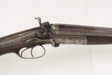 ENGRAVED & GOLD INLAID Antique German MORITZ Double Barrel SxS Shotgun 16gHAMMER GUN Made c. 1870s-80 in LEIPZIG, GERMANY - 11 of 25