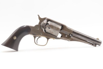 CASED Antique E. REMINGTON & SONS “New Model” POLICE Percussion RevolverUNCONVERTED .36 Caliber Five Shot with ACCESSORIES - Image 4 of 20