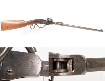 Rare CIVIL WAR Antique GWYN & CAMPBELL Saddle Ring “Union Rifle” GRAPEVINE1 of 4,200 TYPE I Union CAVALRY CARBINES