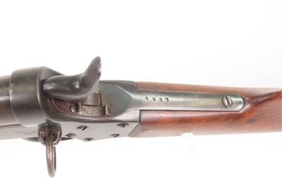 RARE 1 of 500 CIVIL WAR Antique SHARPS & HANKINS Model 1862 ARMY Carbine .50 Rimfire, 19” Barrel, Saddle Ring - Image 14 of 21