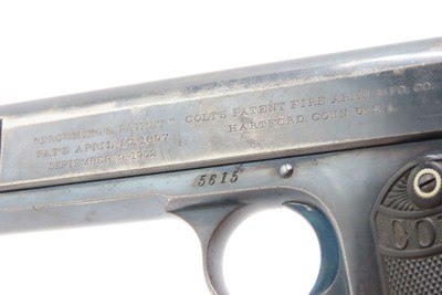 Scarce 1903 Mfr. COLT M1902 Semi-Automatic .38 ACP “SPORTING” Pistol C&R1 of 6,927 Manufactured; Designed by JOHN BROWNING - Image 12 of 14