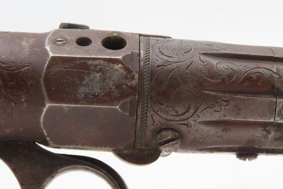 Scarce ANTEBELLUM Pre-Civil War ROBBINS & LAWRENCE Ring Trigger PEPPERBOXLEONARD’S PATENT Pistol with RARE BOX - Image 14 of 21