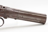 Scarce ANTEBELLUM Pre-Civil War ROBBINS & LAWRENCE Ring Trigger PEPPERBOXLEONARD’S PATENT Pistol with RARE BOX - 15 of 21