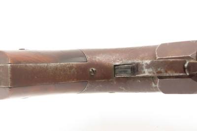 Scarce ANTEBELLUM Pre-Civil War ROBBINS & LAWRENCE Ring Trigger PEPPERBOXLEONARD’S PATENT Pistol with RARE BOX - Image 11 of 21