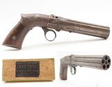Scarce ANTEBELLUM Pre-Civil War ROBBINS & LAWRENCE Ring Trigger PEPPERBOXLEONARD’S PATENT Pistol with RARE BOX