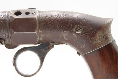 Scarce ANTEBELLUM Pre-Civil War ROBBINS & LAWRENCE Ring Trigger PEPPERBOXLEONARD’S PATENT Pistol with RARE BOX - Image 7 of 21