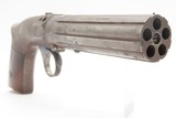 Scarce ANTEBELLUM Pre-Civil War ROBBINS & LAWRENCE Ring Trigger PEPPERBOXLEONARD’S PATENT Pistol with RARE BOX - 6 of 21