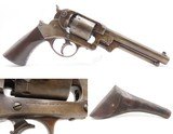 CIVIL WAR Antique U.S. STARR ARMS M1858 Army .44 DA PERC. Revolver HOLSTERU.S. Contract DOUBLE ACTION ARMY Revolver - 18 of 24