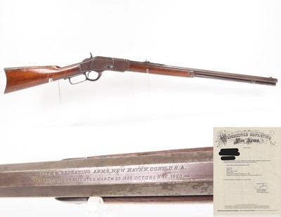 LETTERED Antique WINCHESTER 1873 .32-20 Lever Action Rifle Octagonal Barrel Would Pair Up Well with a COLT SINGLE ACTION ARMY