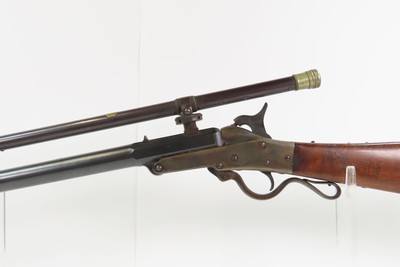 MALCOLM SCOPED Antique MASS. ARMS Co. MAYNARD .35 Caliber Rifle c1860s mfr. Chicopee Falls, Massachusetts - Image 9 of 19