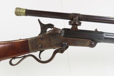 MALCOLM SCOPED Antique MASS. ARMS Co. MAYNARD .35 Caliber Rifle c1860s mfr. Chicopee Falls, Massachusetts - Image 16 of 19
