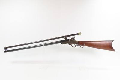 MALCOLM SCOPED Antique MASS. ARMS Co. MAYNARD .35 Caliber Rifle c1860s mfr. Chicopee Falls, Massachusetts - Image 1 of 19