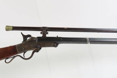 MALCOLM SCOPED Antique MASS. ARMS Co. MAYNARD .35 Caliber Rifle c1860s mfr. Chicopee Falls, Massachusetts - Image 10 of 19