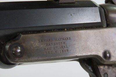 MALCOLM SCOPED Antique MASS. ARMS Co. MAYNARD .35 Caliber Rifle c1860s mfr. Chicopee Falls, Massachusetts - Image 17 of 19