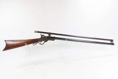MALCOLM SCOPED Antique MASS. ARMS Co. MAYNARD .35 Caliber Rifle c1860s mfr. Chicopee Falls, Massachusetts - Image 8 of 19