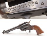 RUGER SINGLE SIX Single Action 3-SCREW FRAME C&R Revolver w/BOTH CYLINDERSPredecessor to the “NEW MODEL” Single Six