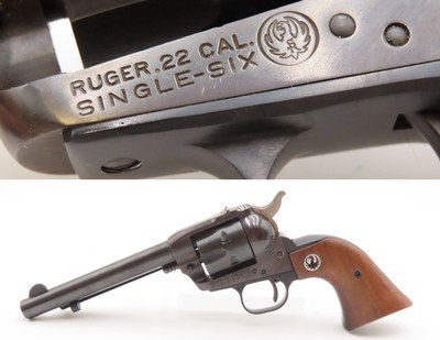 RUGER SINGLE SIX Single Action 3-SCREW FRAME C&R Revolver w/BOTH CYLINDERSPredecessor to the “NEW MODEL” Single Six
