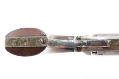 CASED c1853 mfg. LONDON MODEL Antique COLT M1849 Percussion POCKET Revolver EARLY PRODUCTION Serial Number “73” - Image 13 of 20