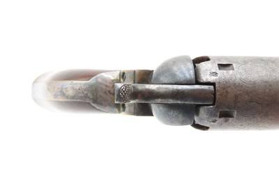 CASED c1853 mfg. LONDON MODEL Antique COLT M1849 Percussion POCKET Revolver EARLY PRODUCTION Serial Number “73” - Image 7 of 20