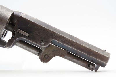 CASED c1853 mfg. LONDON MODEL Antique COLT M1849 Percussion POCKET Revolver EARLY PRODUCTION Serial Number “73” - Image 20 of 20