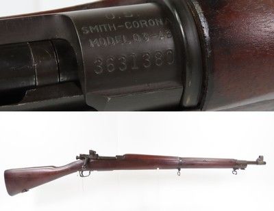 WORLD WAR 2 U.S. SMITH-CORONA M1903A3 .30-06 Bolt Action C&R MILITARY Rifle MARTIALLY INSPECTED Infantry Rifle Made in 1943