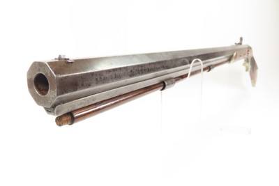 FRONTIER Era J. BACH Retailed Antique SLOTTER & CO. Percussion PLAINS Rifle SAN FRANCISCO Retailer Marked CIVIL WAR ERA Longarm - Image 8 of 25
