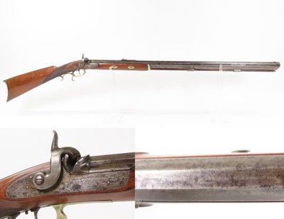 FRONTIER Era J. BACH Retailed Antique SLOTTER & CO. Percussion PLAINS Rifle SAN FRANCISCO Retailer Marked CIVIL WAR ERA Longarm - Image 1 of 25
