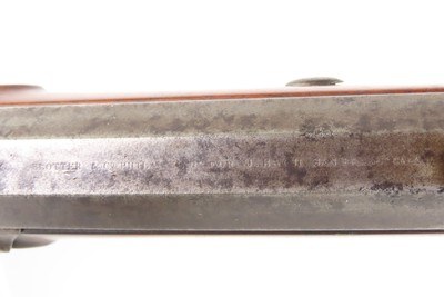 FRONTIER Era J. BACH Retailed Antique SLOTTER & CO. Percussion PLAINS Rifle SAN FRANCISCO Retailer Marked CIVIL WAR ERA Longarm - Image 3 of 25