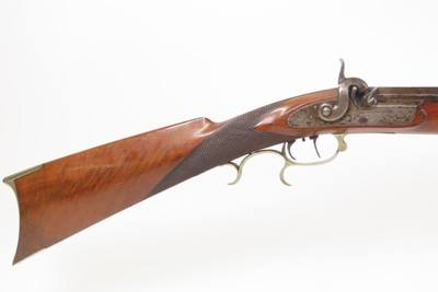 FRONTIER Era J. BACH Retailed Antique SLOTTER & CO. Percussion PLAINS Rifle SAN FRANCISCO Retailer Marked CIVIL WAR ERA Longarm - Image 12 of 25