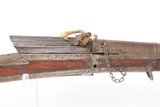 MASSIVE 1700s Antique Northern India TORADAR MATCHLOCK Musket HAND CANNONMUGHAL EMPIRE Indian with LONG 47-3/8 Inch Barrel - 7 of 25
