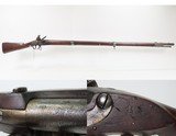 WAR OF 1812 Antique U.S. M1808 Pattern FLINTLOCK Musket MARTIALLY INSPECTED With Model 1817 HARPERS FERRY TRANSITIONAL LOCK - 20 of 25
