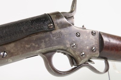 CIVIL WAR Antique SHARPS & HANKINS M1862 NAVY Carbine LEATHER BARREL WRAPOne of 6,686 Navy Purchased WITH ORIGINAL COVER - Image 17 of 19