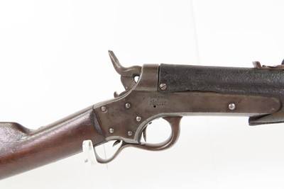 CIVIL WAR Antique SHARPS & HANKINS M1862 NAVY Carbine LEATHER BARREL WRAPOne of 6,686 Navy Purchased WITH ORIGINAL COVER - Image 3 of 19