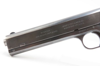 Scarce 1909 Mfr. COLT M1902 Semi-Automatic .38 ACP “MILITARY” Pistol C&R1 of 18,068 Manufactured; Designed by JOHN BROWNING - Image 12 of 16