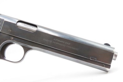 Scarce 1909 Mfr. COLT M1902 Semi-Automatic .38 ACP “MILITARY” Pistol C&R1 of 18,068 Manufactured; Designed by JOHN BROWNING - Image 3 of 16
