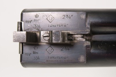 FACTORY ENGRAVED British WEBLEY & SCOTT M700 Double Barrel Modern SHOTGUN12 Gauge SIDE x SIDE BOXLOCK with CASE COLORS - Image 19 of 25